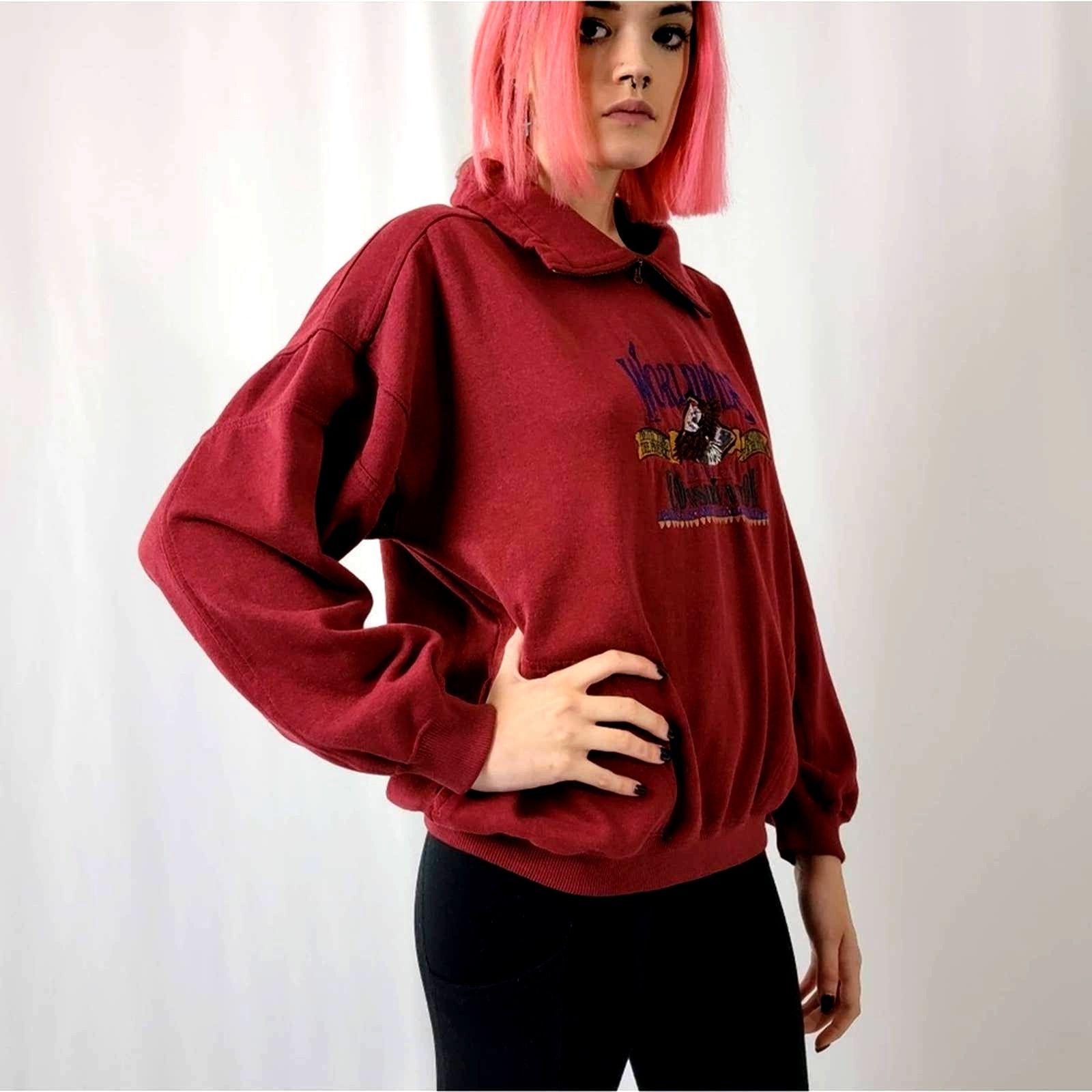 Vintage Vintage 90s Worldwide Consevation Fleece Pullover Sweatshirt Size M / US 6-8 / IT 42-44 - 7 Thumbnail