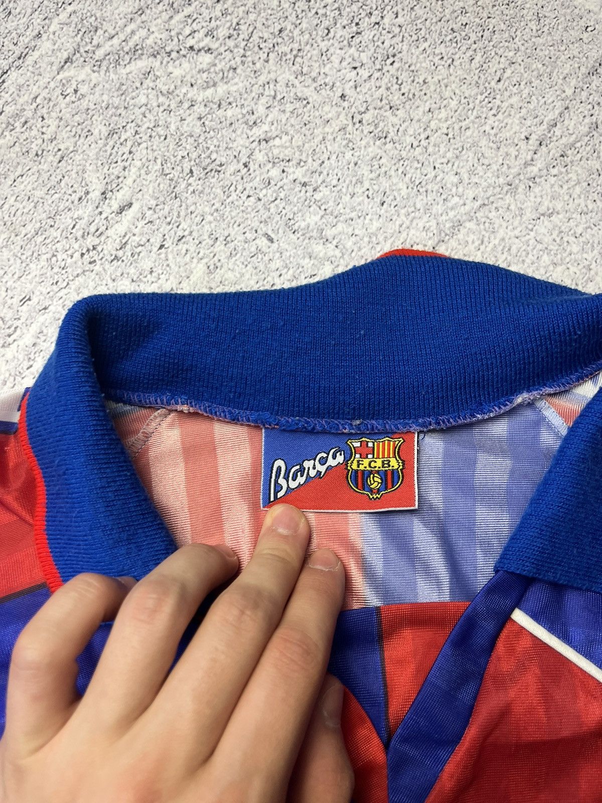 Vintage FC BARCELONA Vintage Romario #10 Football Soccer Jersey Size US L / EU 52-54 / 3 - 18 Thumbnail