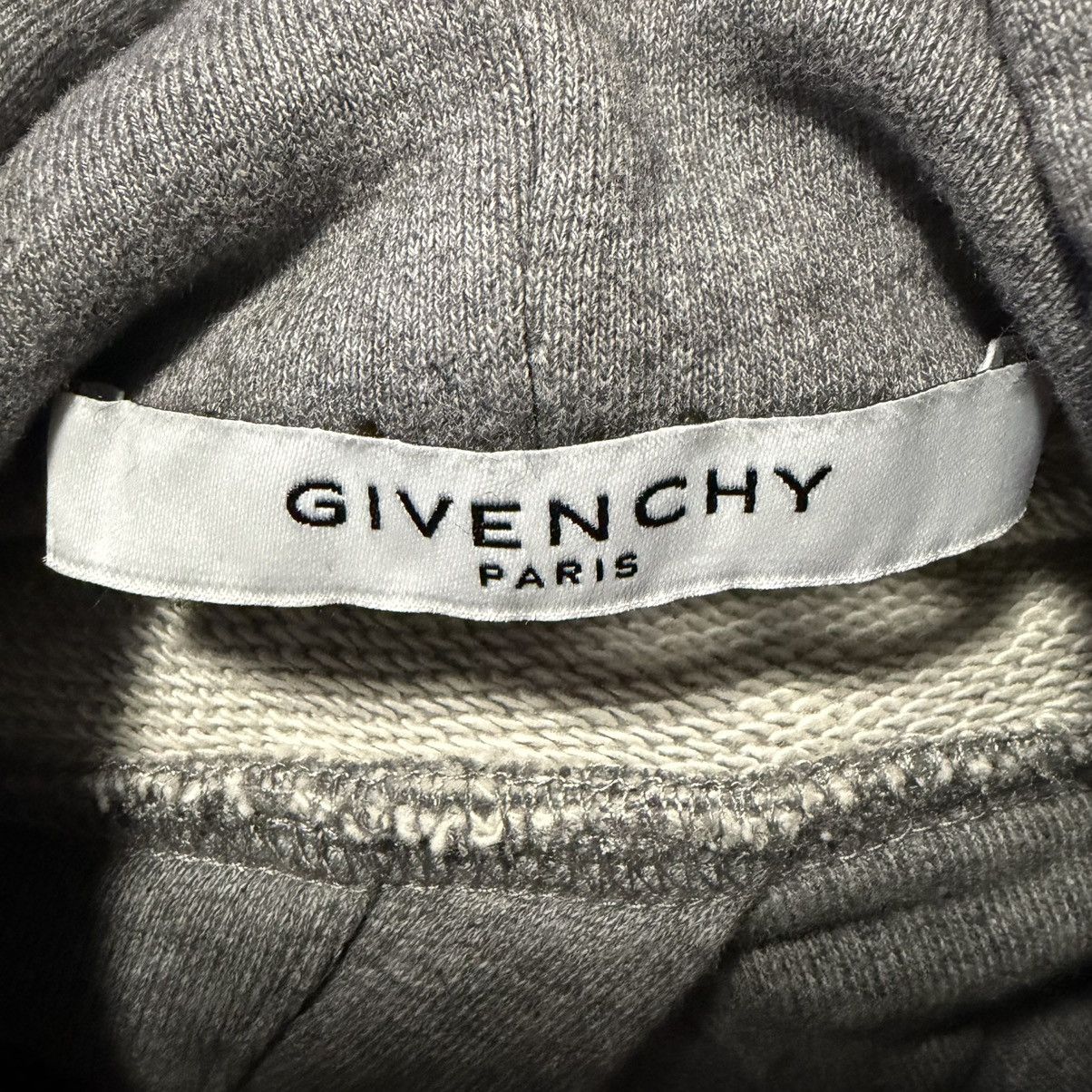 Givenchy Givenchy Grey Short Sleeve Raw-Edge Trim Hoodie Size US XL / EU 56 / 4 - 3 Thumbnail