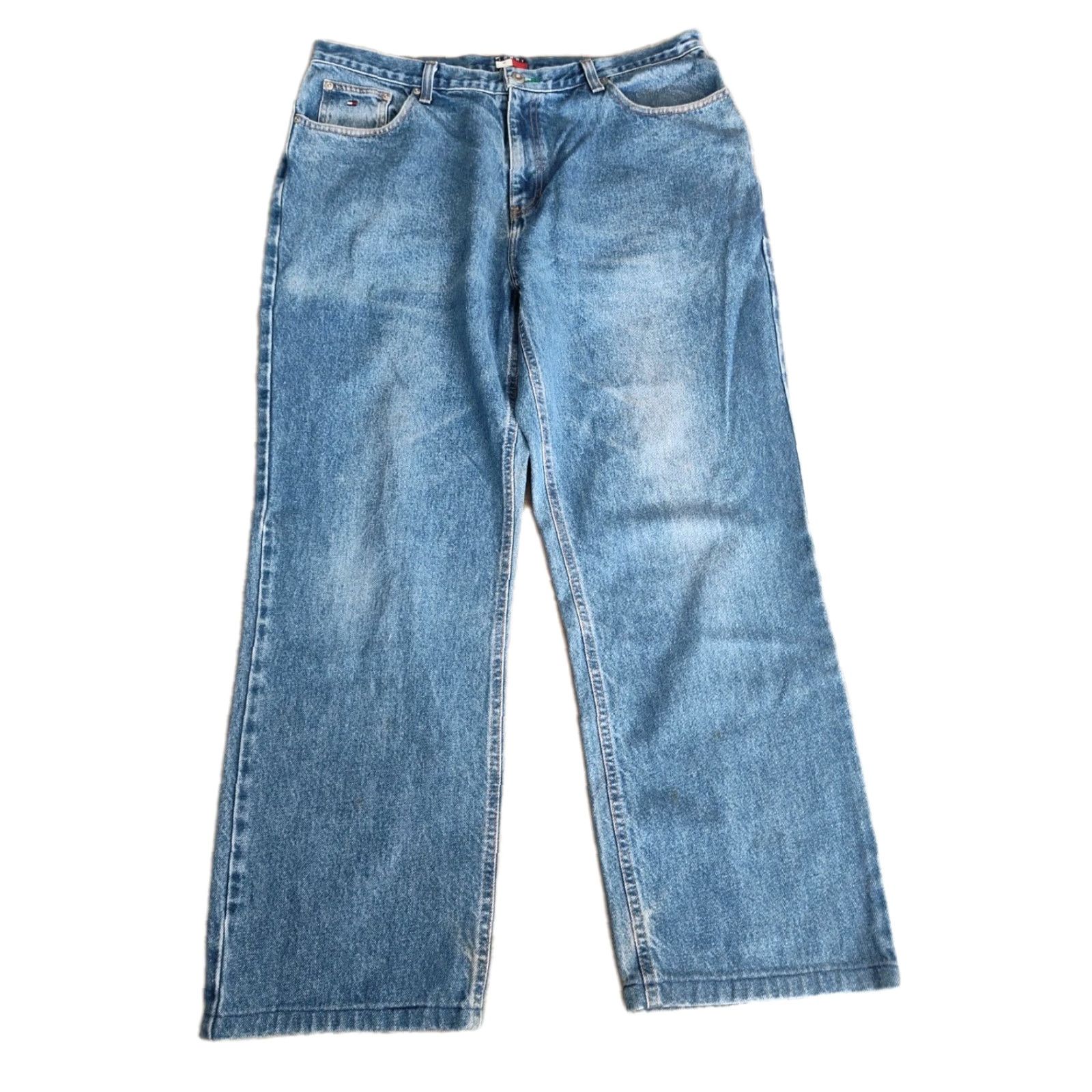 Tommy Hilfiger VINTAGE Tommy Hilfiger Jeans Straight Leg 90s Denim Size 38 Blue Hip Hop Urban Mens Size US 38 / EU 54 - 7 Thumbnail