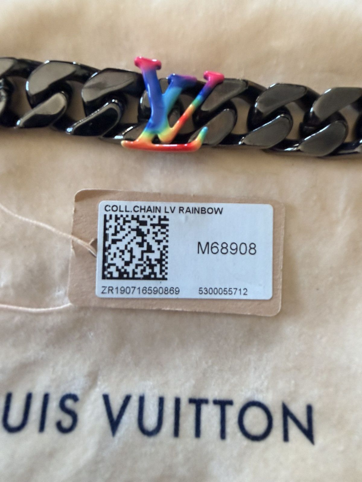 Louis Vuitton Louis Vuitton LV Rainbow Chain Necklace Size ONE SIZE - 7 Thumbnail