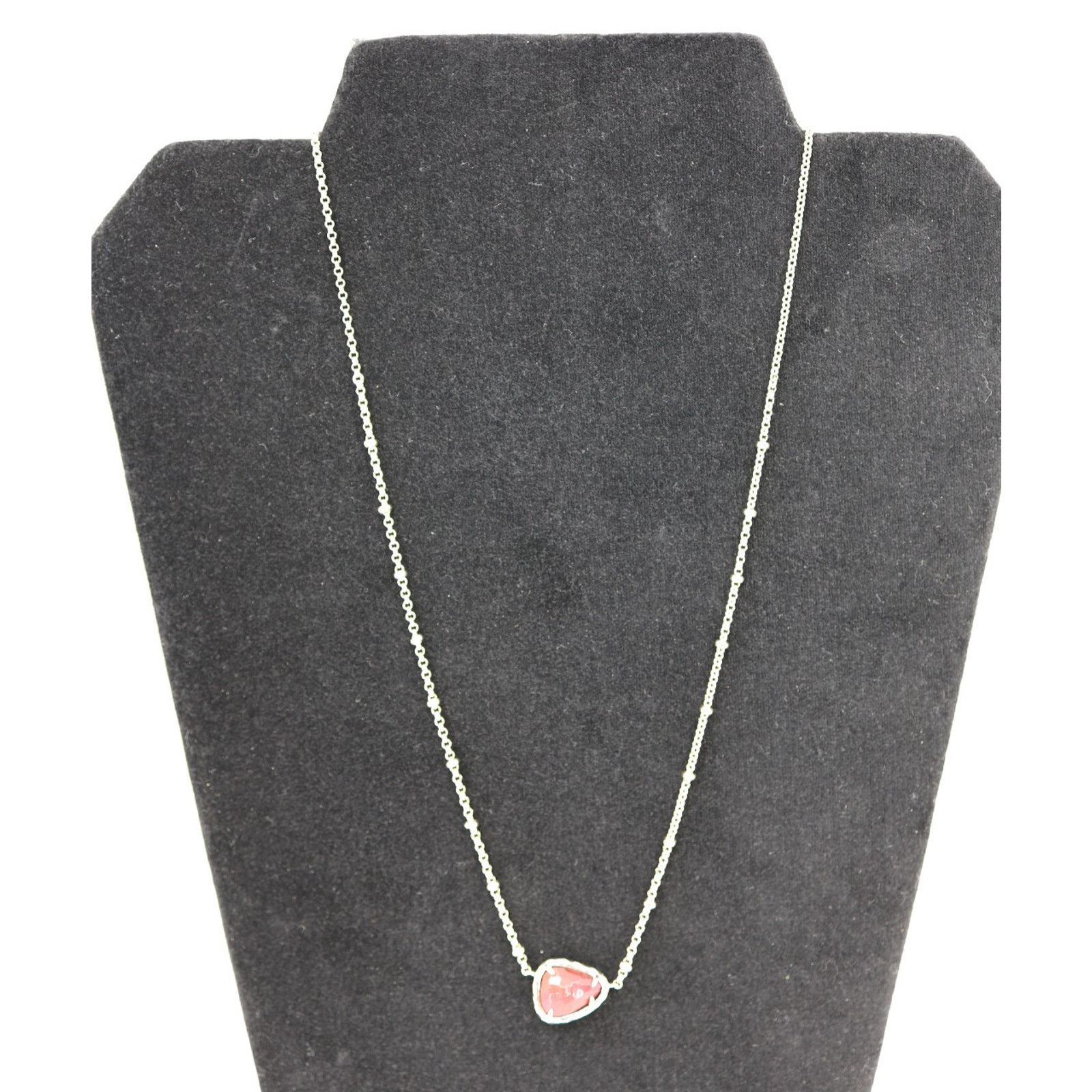 Kendra Scott KENDRA SCOTT Adjustable Necklace Gold Tone Red Stone Pendant Size ONE SIZE - 2 Thumbnail