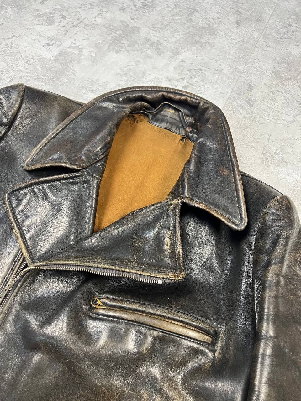 Vintage RARE Vintage 70-80’s Kawasaki Leather Bomber Jacket Size US M / EU 48-50 / 2 - 10 Thumbnail