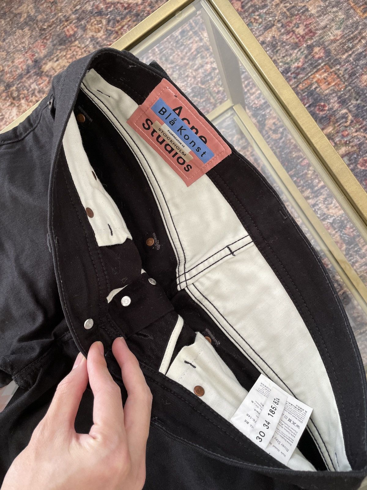 Acne Studios Acne Studios River Jeans Blk 30/34 Size US 30 / EU 46 - 7 Thumbnail