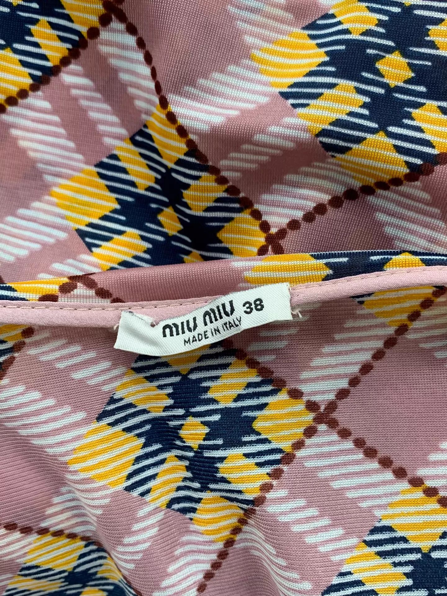 Miu Miu MIU MIU Women's Checked Skirt 38 Near New Size 26" / US 2 / IT 38 - 4 Thumbnail