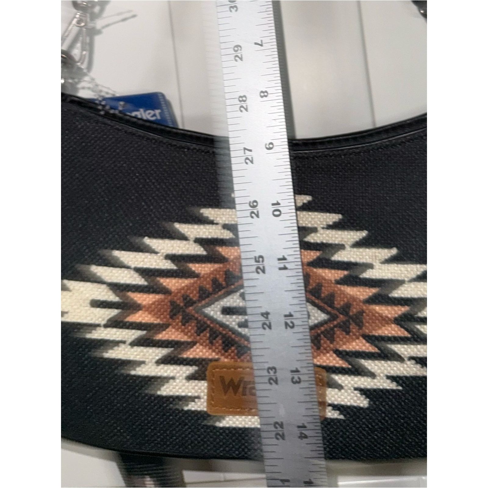 Wrangler WRANGLER Black Aztec CANVAS shoulder Bag Embroidered Strap Size ONE SIZE - 13 Thumbnail