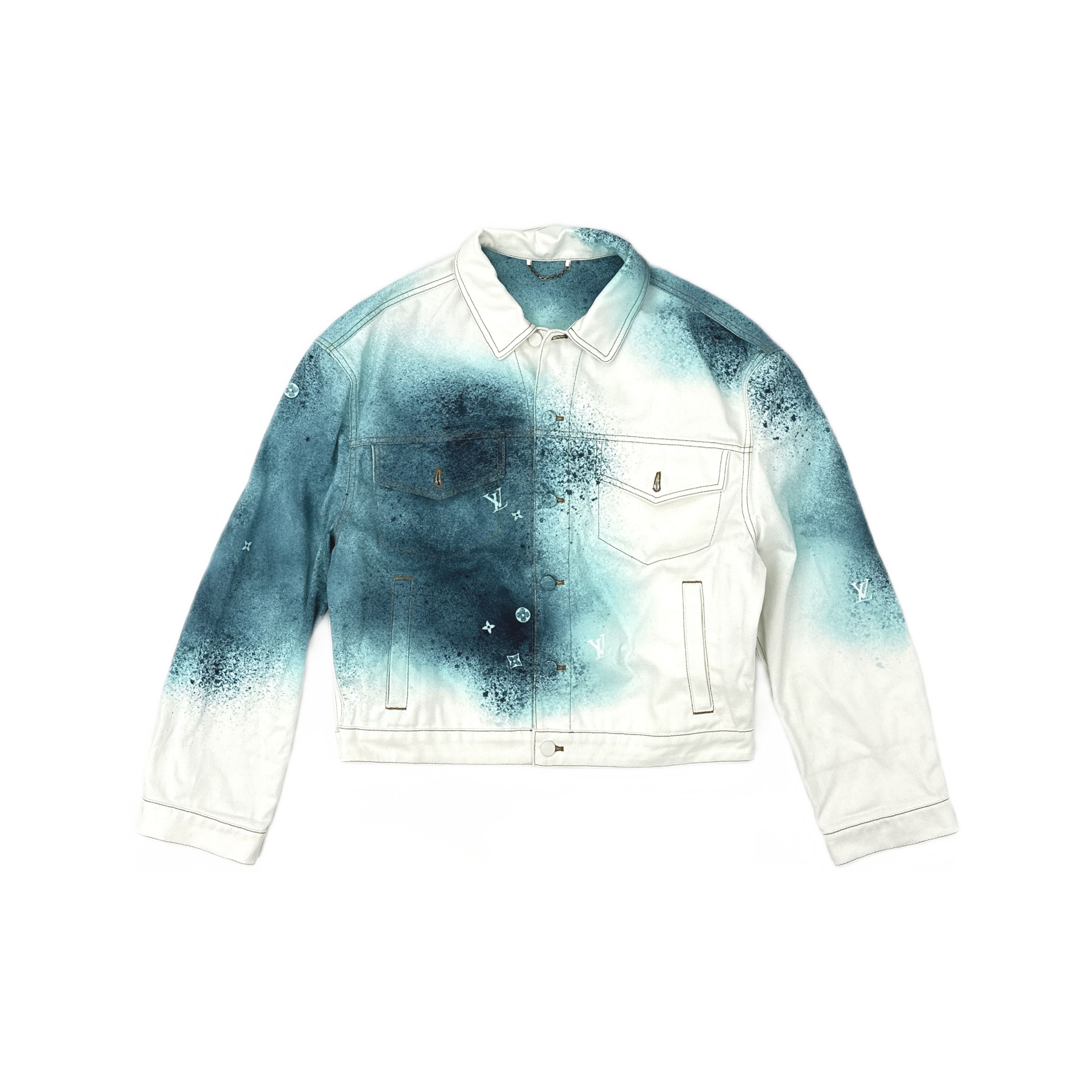 Louis Vuitton Louis Vuitton Spray Monogram Denim Jacket Size M Size US M / EU 48-50 / 2 - 1 Thumbnail