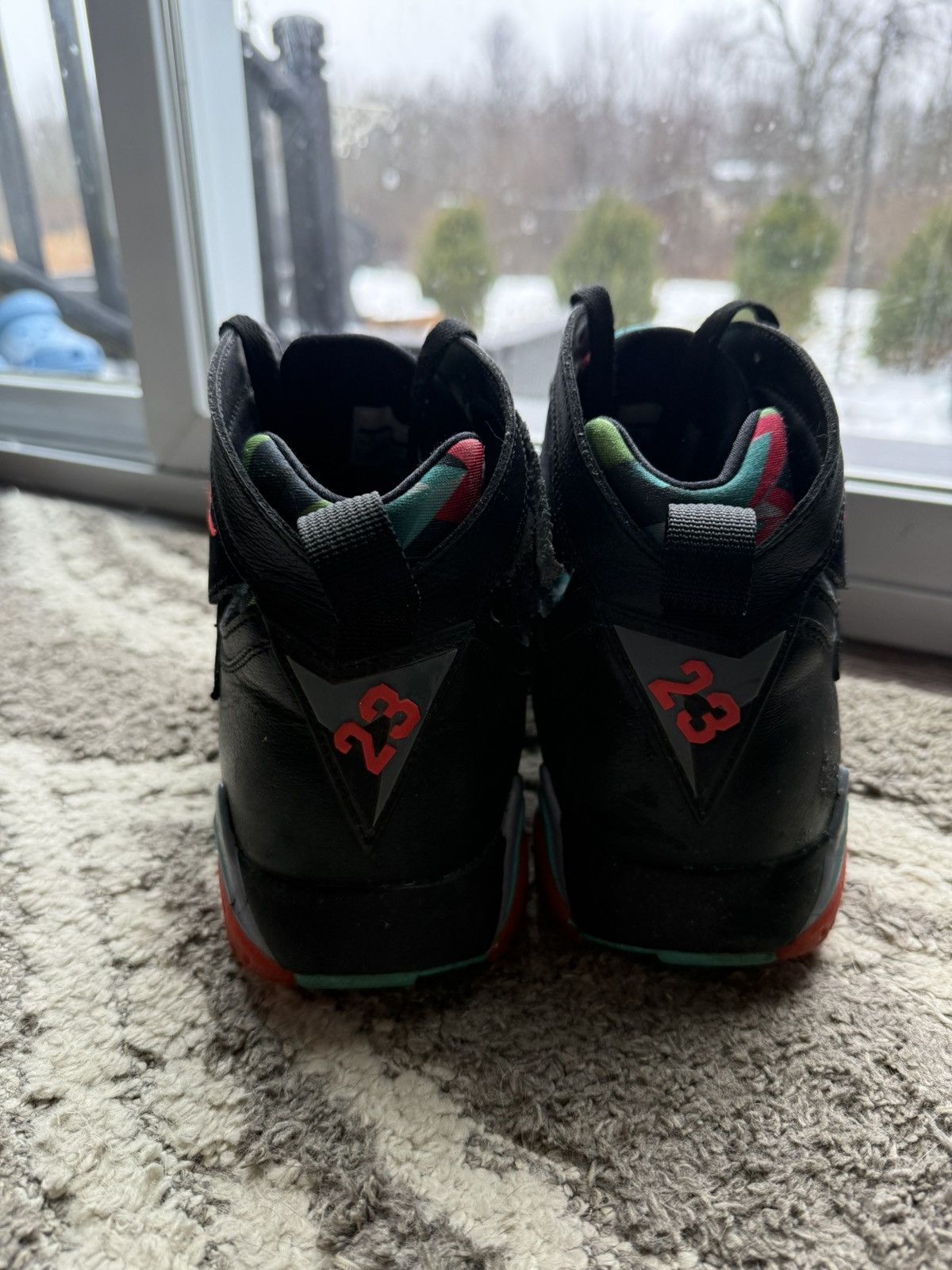 Jordan Brand × Nike Sz 11 jordan 7 “Barcelona nights” USED Size US 11 / EU 44 - 2 Thumbnail