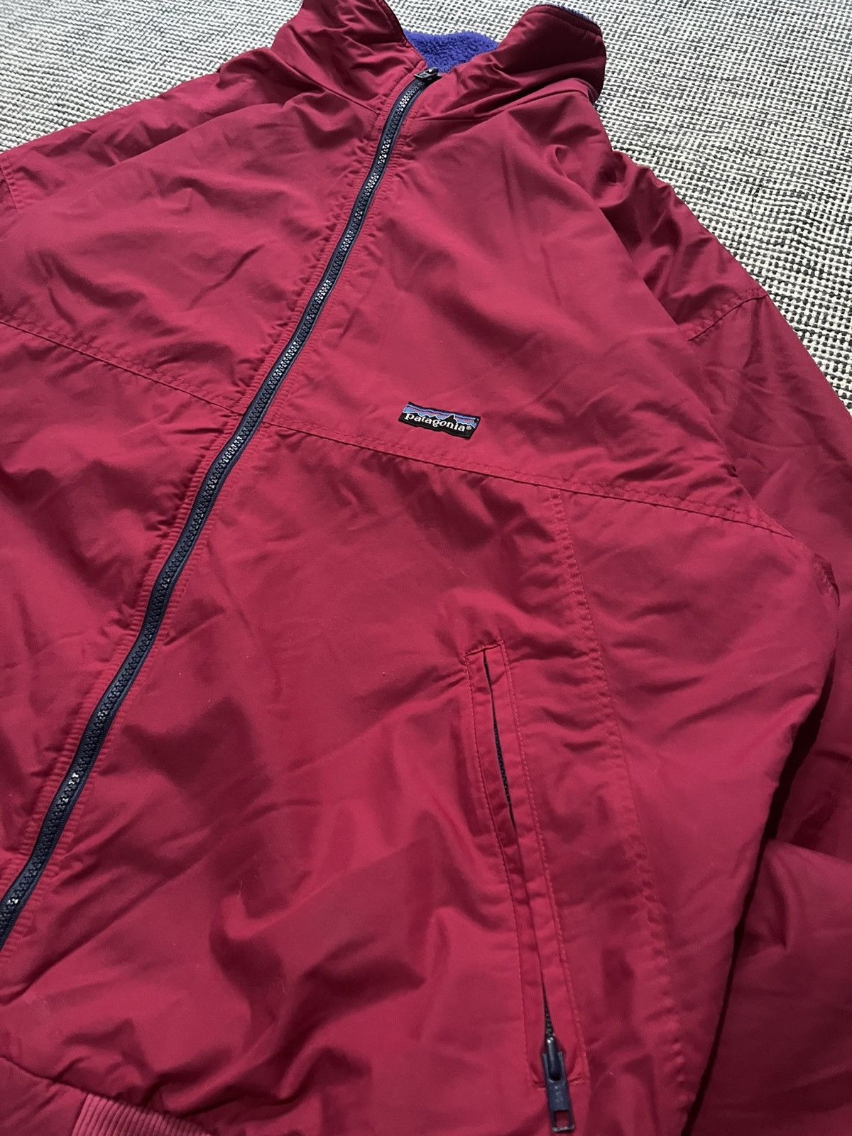 Patagonia Vintage Patagonia Bomber Jacket w/ Fleece Lining – Red – 90s Size US XL / EU 56 / 4 - 2 Thumbnail