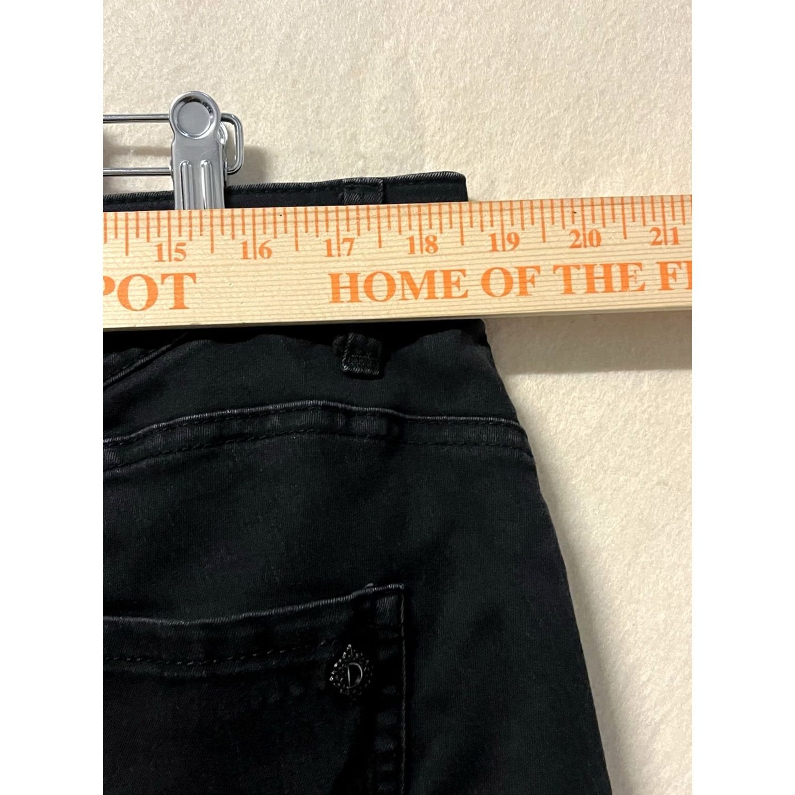 Vintage Democracy Jeans Womens 16W Black Slim Plus Denim 5-Pocket Stretch Size 38" / US 16 / IT 52 - 3 Thumbnail