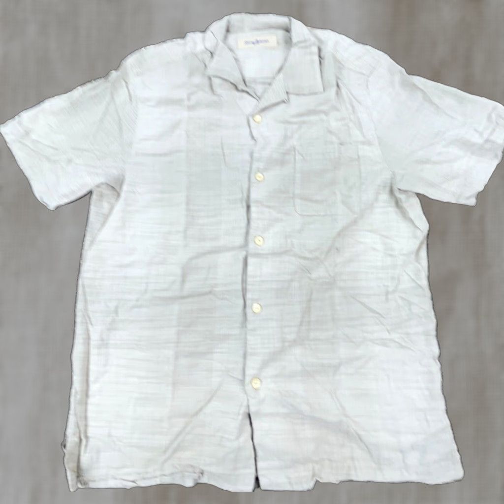 Tommy Bahama Tommy Bahama Shirt Men L Gray Button Up Silk Beach Camp Casual Adult Plain Size US L / EU 52-54 / 3 - 1 Thumbnail