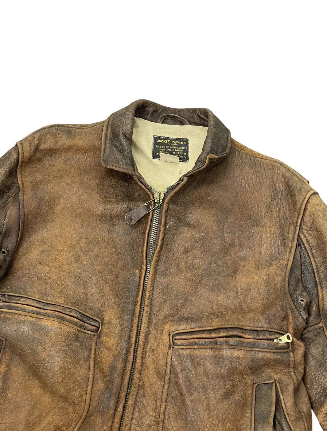 Vtg 80s Avirex USA Type G2 Raider Leather Jacket Macgyver 2🟦
