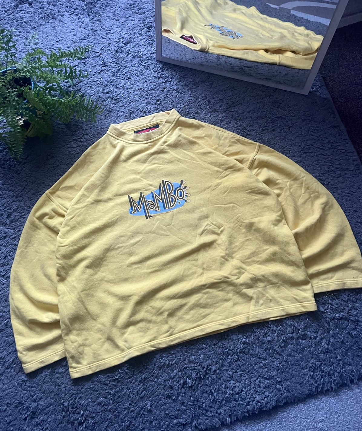 Mambo × Vintage 90s Mambo Sweatshirt 1995 Streetwear Big Logo Rare Y2k Size US L / EU 52-54 / 3 - 4 Thumbnail