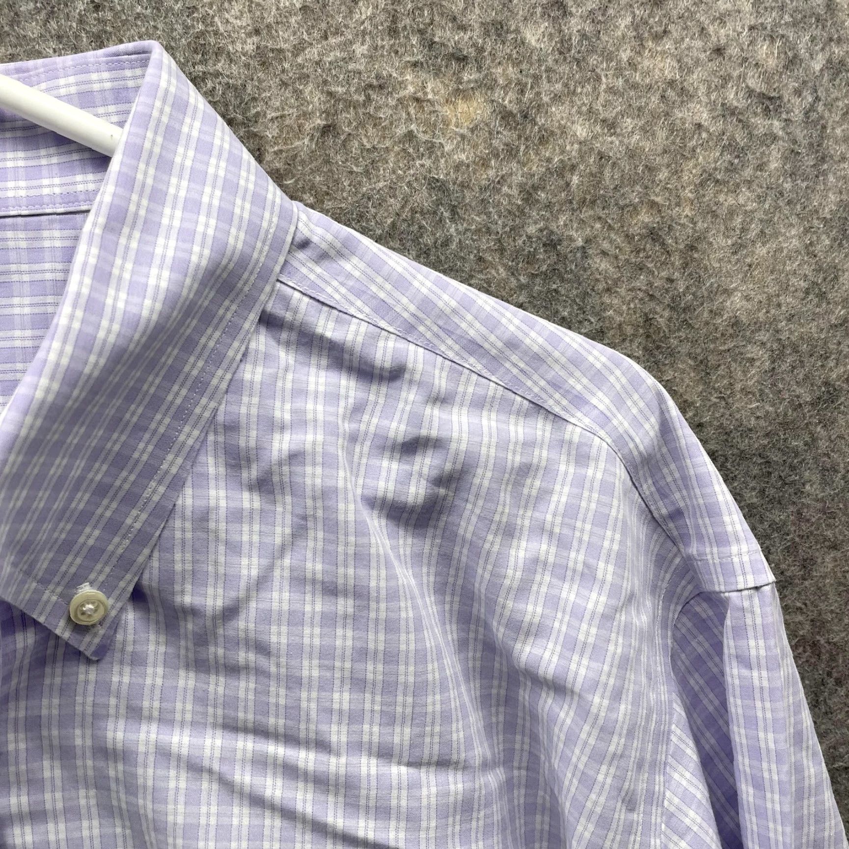 Brooks Brothers VINTAGE Brooks Brothers Shirt Men 17 35 Check Purple Button-Down Madison Preppy Shirt Women? Size US XL / EU 56 / 4 - 5 Thumbnail