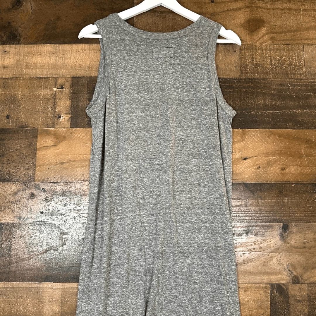 Vintage Current/Elliott The Perfect Muscle Tee Maxi Dress Slit Heather Gray L Women Dress Tank Maxi Large Gray Size L / US 10 / IT 46 - 7 Thumbnail