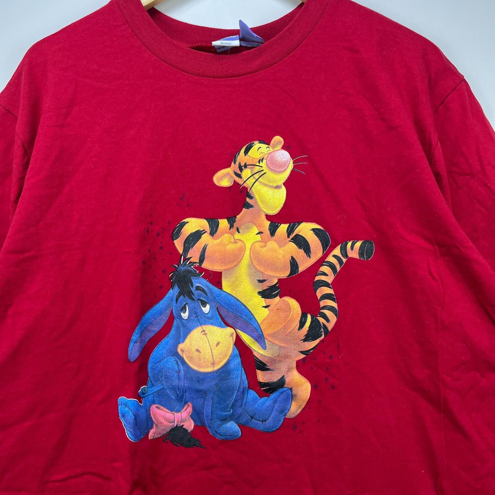 Disney Vintage Winnie the Pooh Tigger Eeyore T-Shirt Womens 2XL Size XXL / US 16-18 / IT 52-54 - 2 Thumbnail