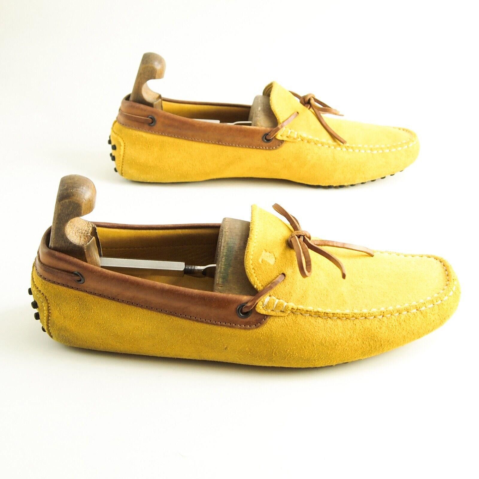 Tod's TOD's Gommini Driving Loafers Yellow Suede Mens US 9 EU 42 Size US 9 / EU 42 - 5 Thumbnail