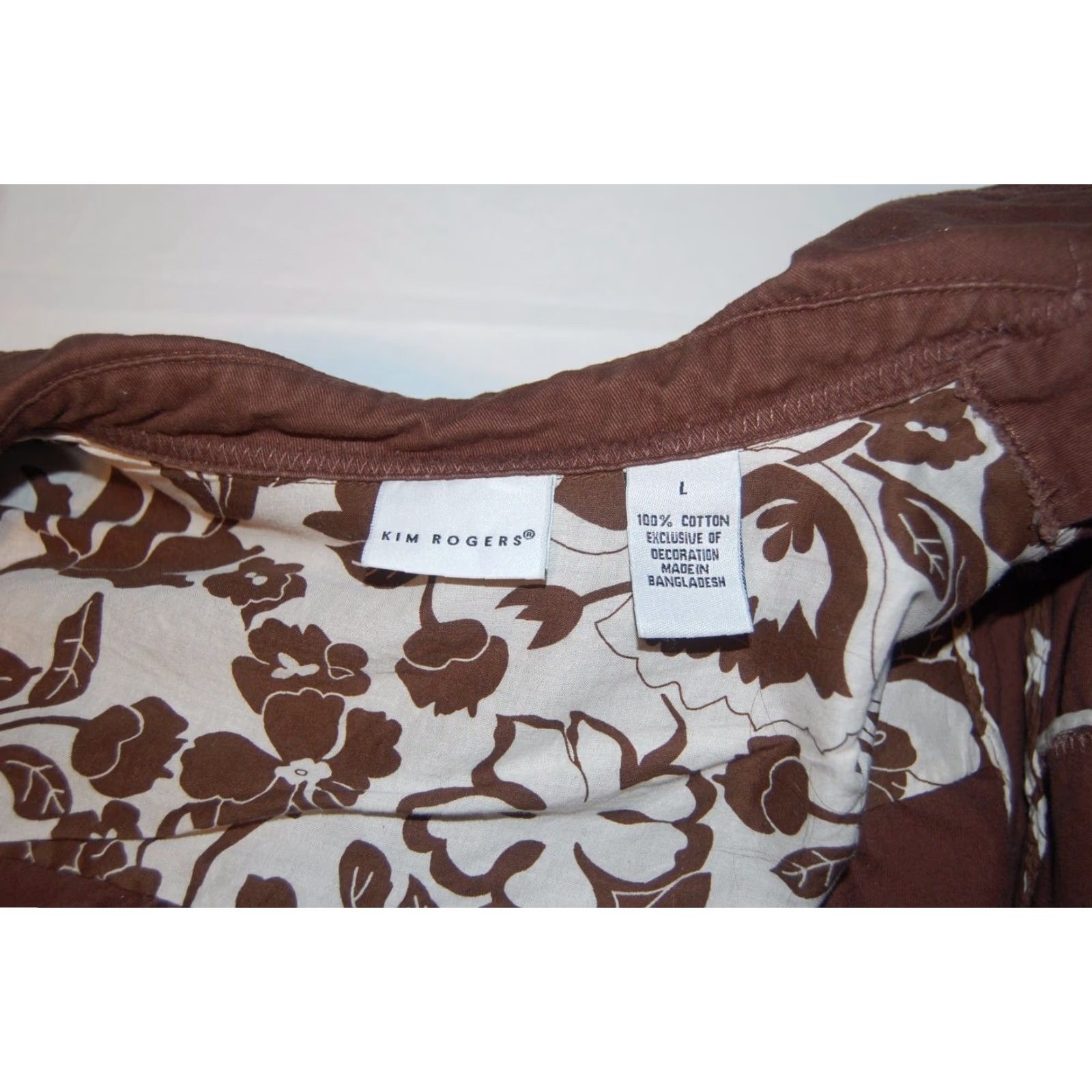 Vintage VINTAGE Kim Rogers Brown Button Front Jacket Pleated Lightweight Women’s Size Large Size M / US 6-8 / IT 42-44 - 2 Thumbnail