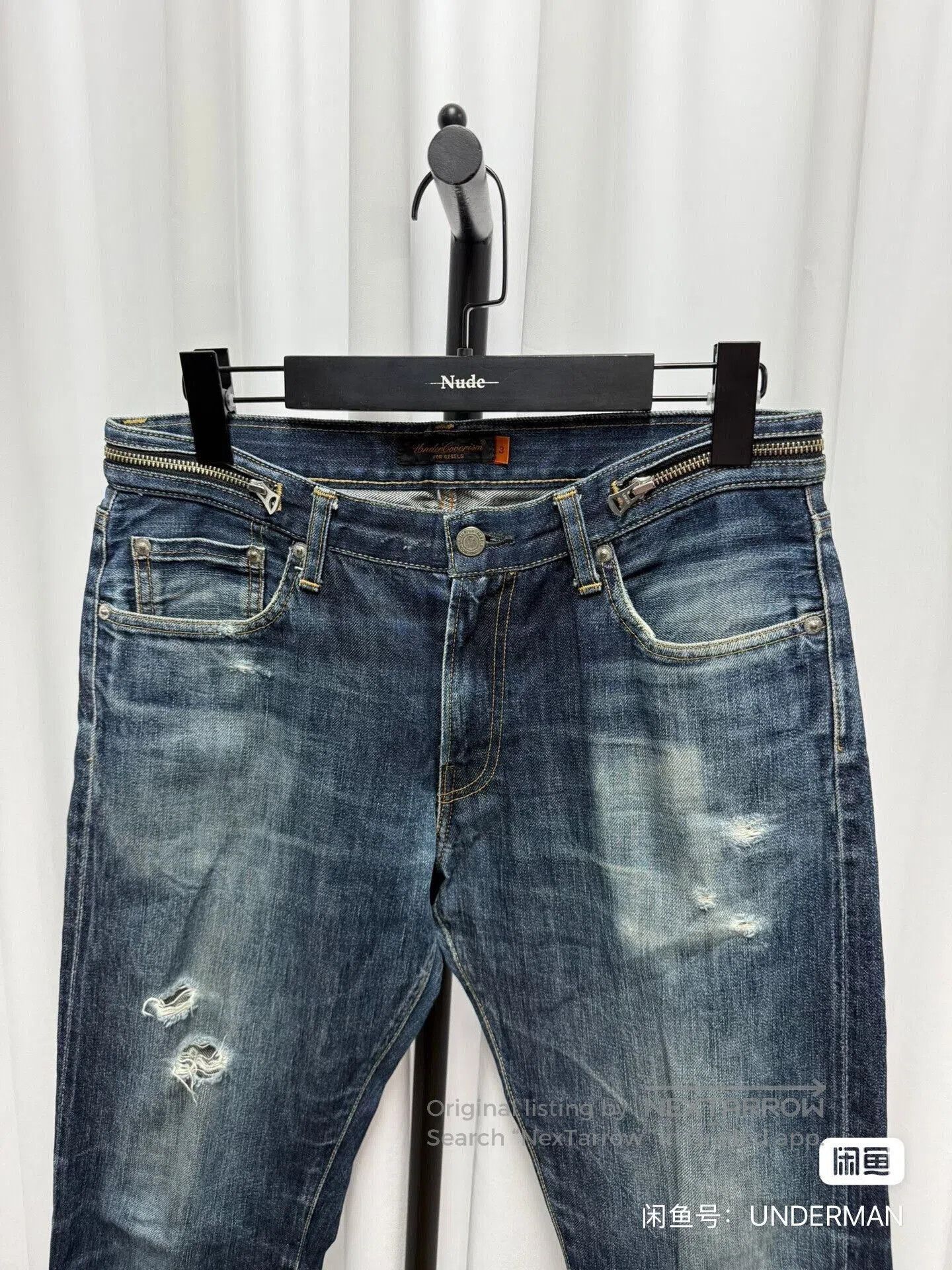 Comme des Garcons Homme Deux UNDERCOVER Denim Zip. Size US 36 / EU 52 - 2 Thumbnail