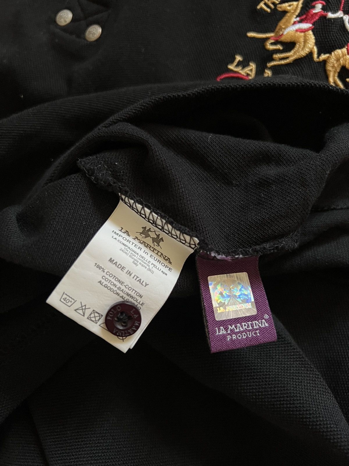 La Martina × Polo Ralph Lauren × Vintage La Martina polo Ralph Lauren vintage polo shirt number 3 lux Size US XL / EU 56 / 4 - 5 Thumbnail