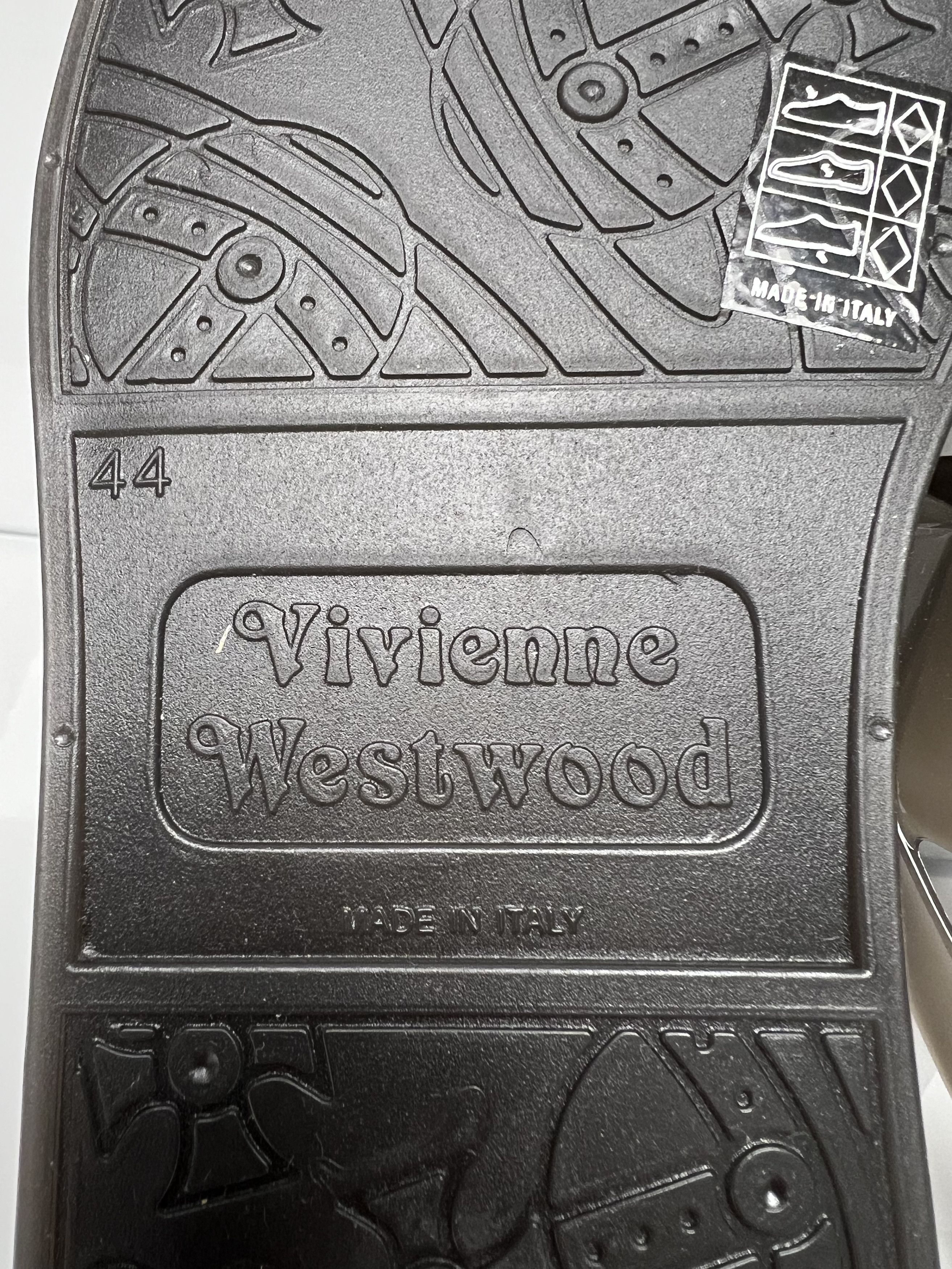 Vivienne Westwood NEW, VIVIEENE WESWOOD UNISEX BLACK FLIP FLOPS, SS13 Size US 11 / EU 44 - 13 Thumbnail