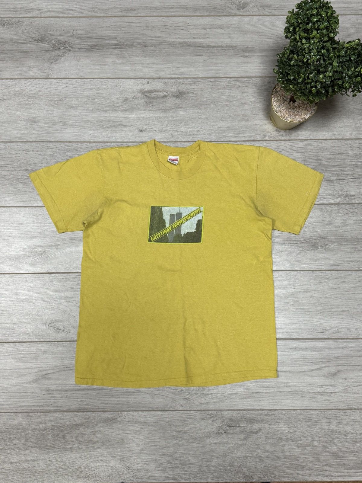 Supreme Supreme Greetings From Supreme Shirt Twin Towers USA Size US M / EU 48-50 / 2 - 2 Thumbnail