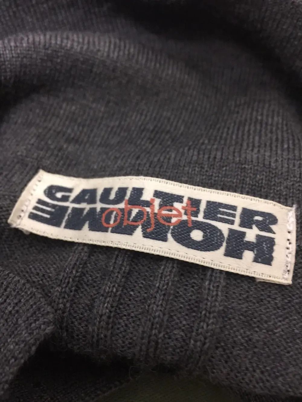 Gaultier Homme Objet gaultier wool long sleeve polo / collared sweater pure wool Size US S / EU 44-46 / 1 - 3 Thumbnail