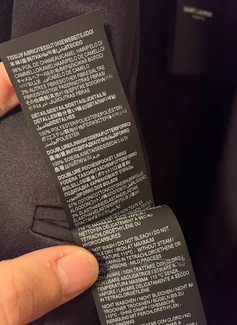 Saint Laurent Paris black silk double. Size US L / EU 52-54 / 3 - 7 Thumbnail