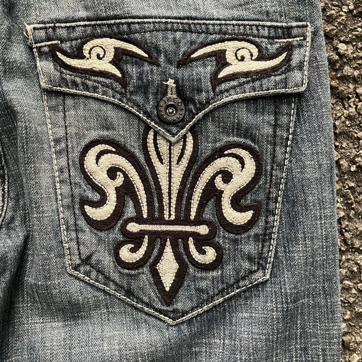 Affliction Crazy JNCO Jeans Affliction Style Cyber Grunge Denim Punk Size US 32 / EU 48 - 14 Thumbnail