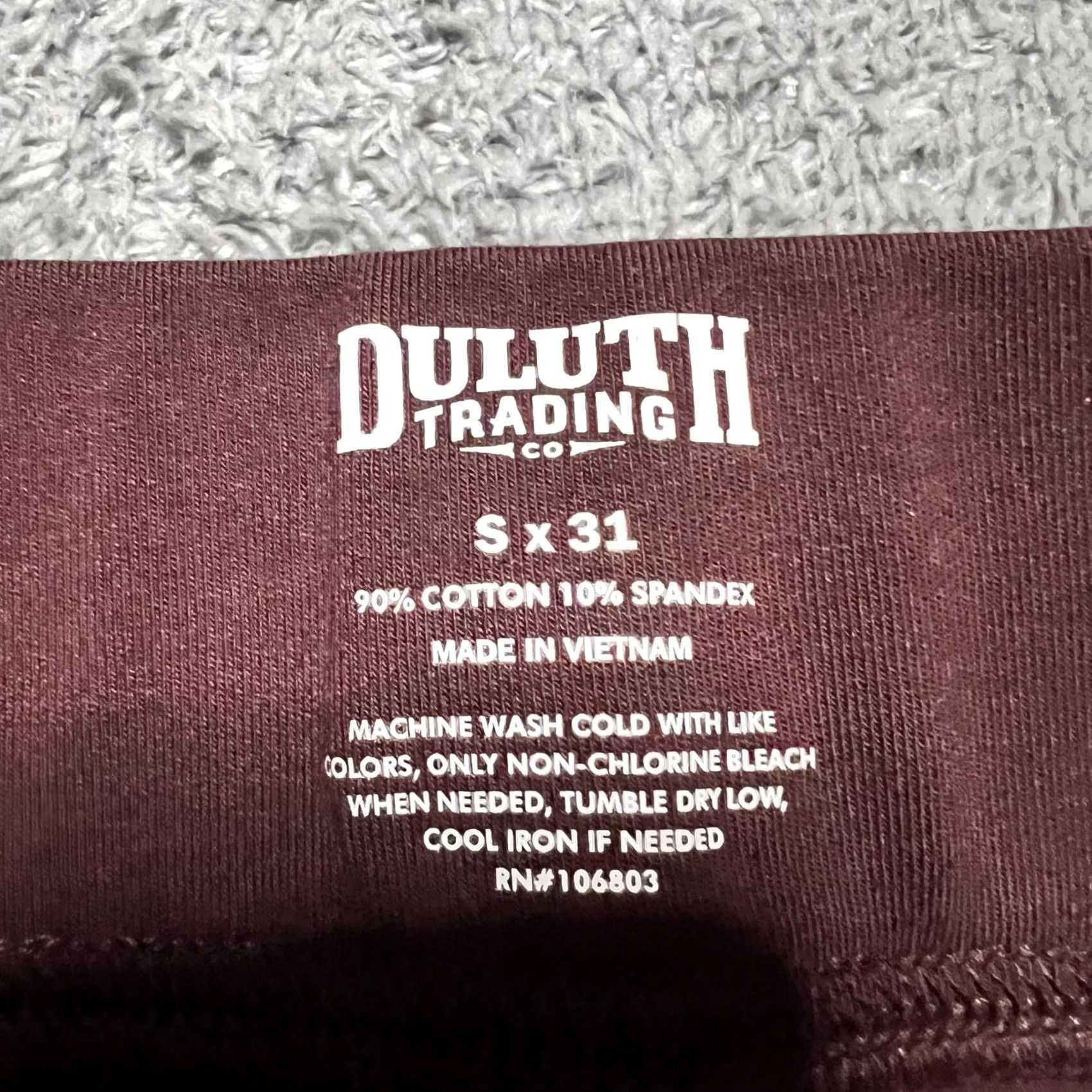 Duluth Trading Company Duluth Trading NoGA Cotton Pants Womens Small Casual Pocket Stretch Maroon Red S Ankle Womens Size 28" / US 6 / IT 42 - 5 Thumbnail