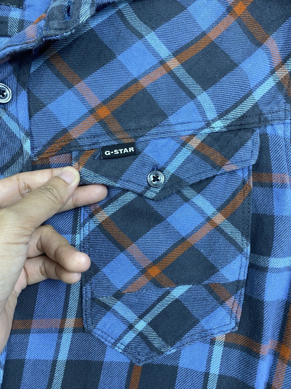 G-Star × Japanese Brand × Vintage Vintage G-Star Raw Japanese Brand Checkered Button Up Shirt Size US M / EU 48-50 / 2 - 7 Thumbnail