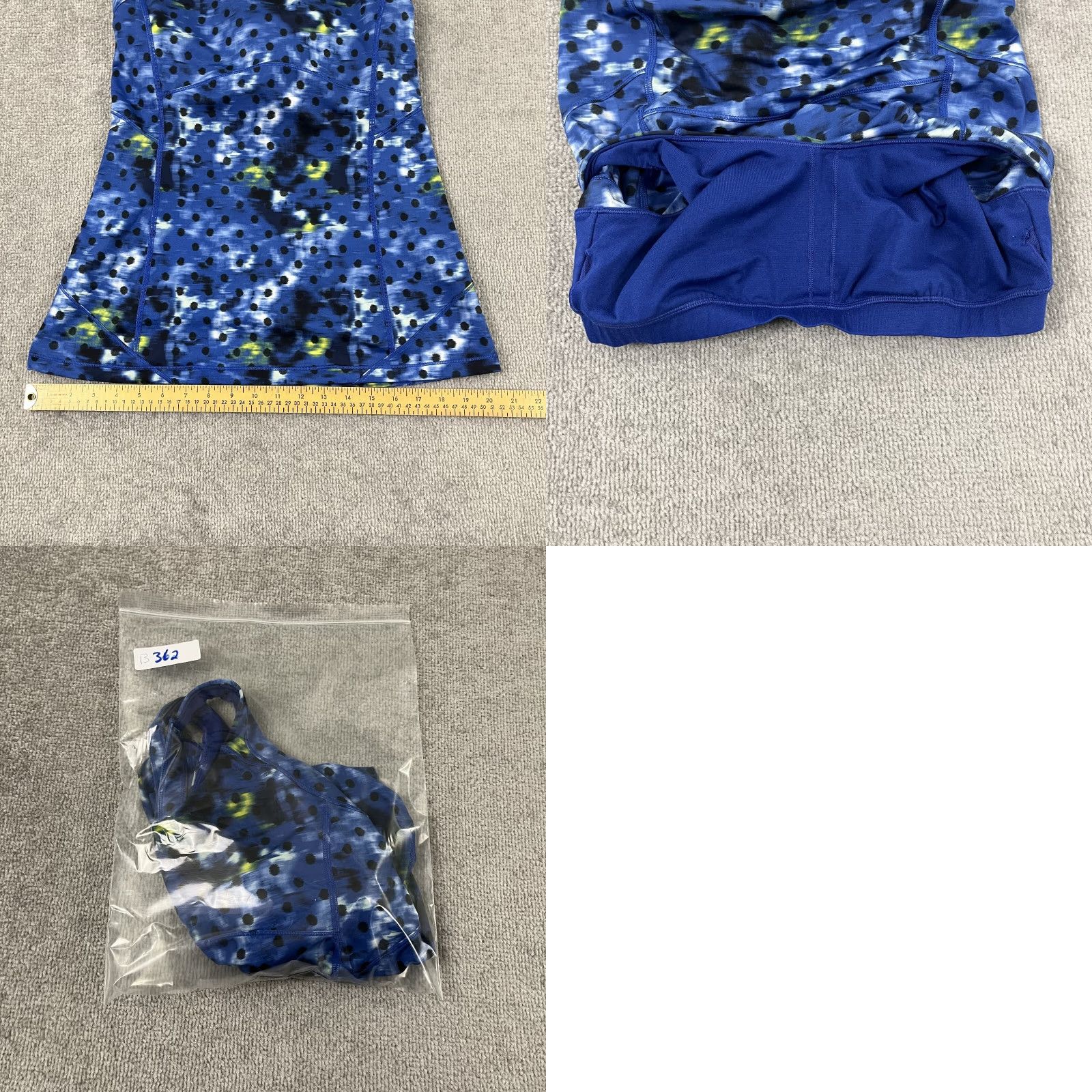 Lululemon LULULEMON Kanto Catch Me Tank Top Womens Size 10 Yoga Gym Running Windy Blooms Blue Size L / US 10 / IT 46 - 8 Thumbnail