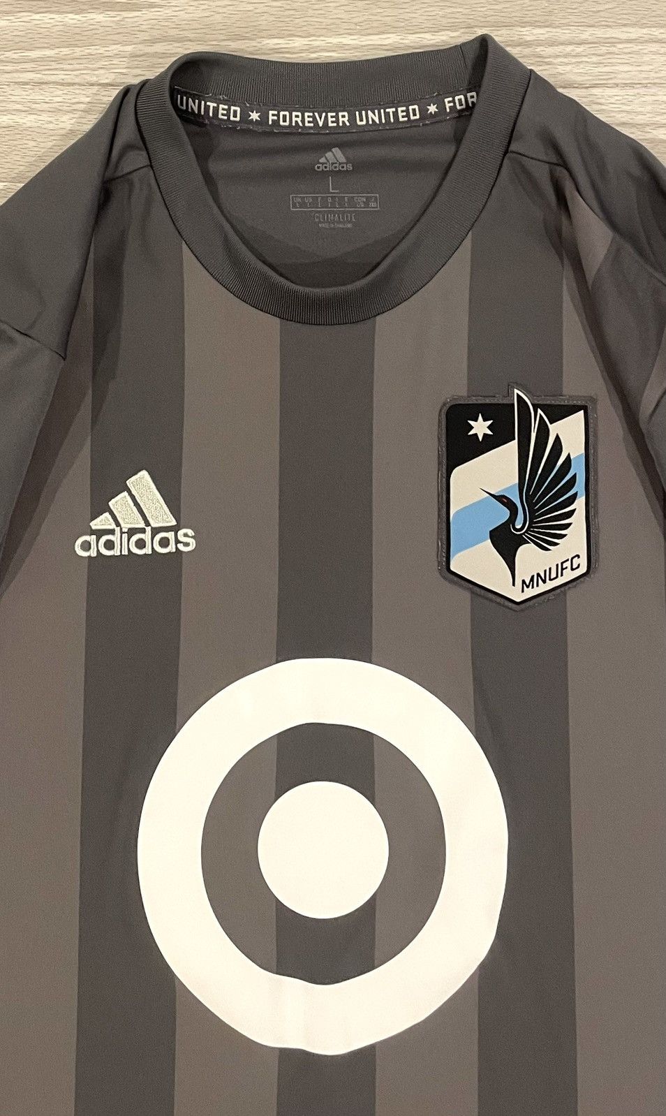 Adidas Adidas 2017/18 Minnesota United Soccer Jersey Men’s Large Size US L / EU 52-54 / 3 - 2 Thumbnail