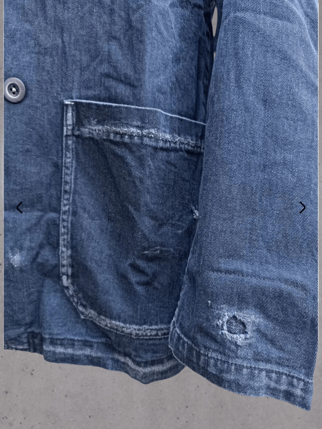 45rpm 45rpm Indigo Distressed Work Jacket Size US L / EU 52-54 / 3 - 3 Thumbnail