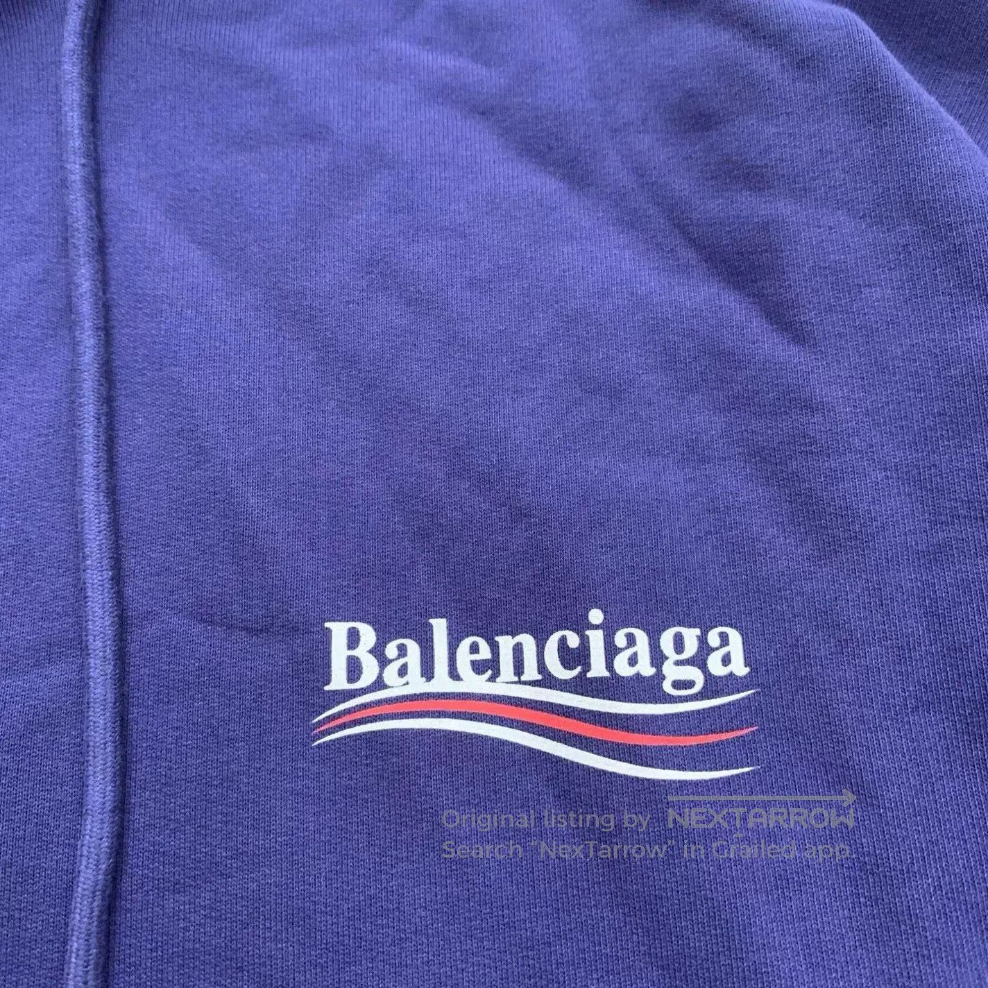 Balenciaga Balenciaga Blue Hoodie Sweatshirt S Size. Size US S / EU 44-46 / 1 - 6 Thumbnail