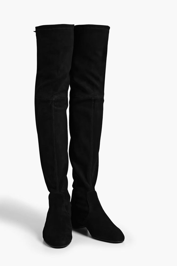 Stuart Weitzman STUART WEITZMAN Genna stretch-suede thigh boots size US 5.5 Size US 5.5 / IT 35.5 - 1 Thumbnail