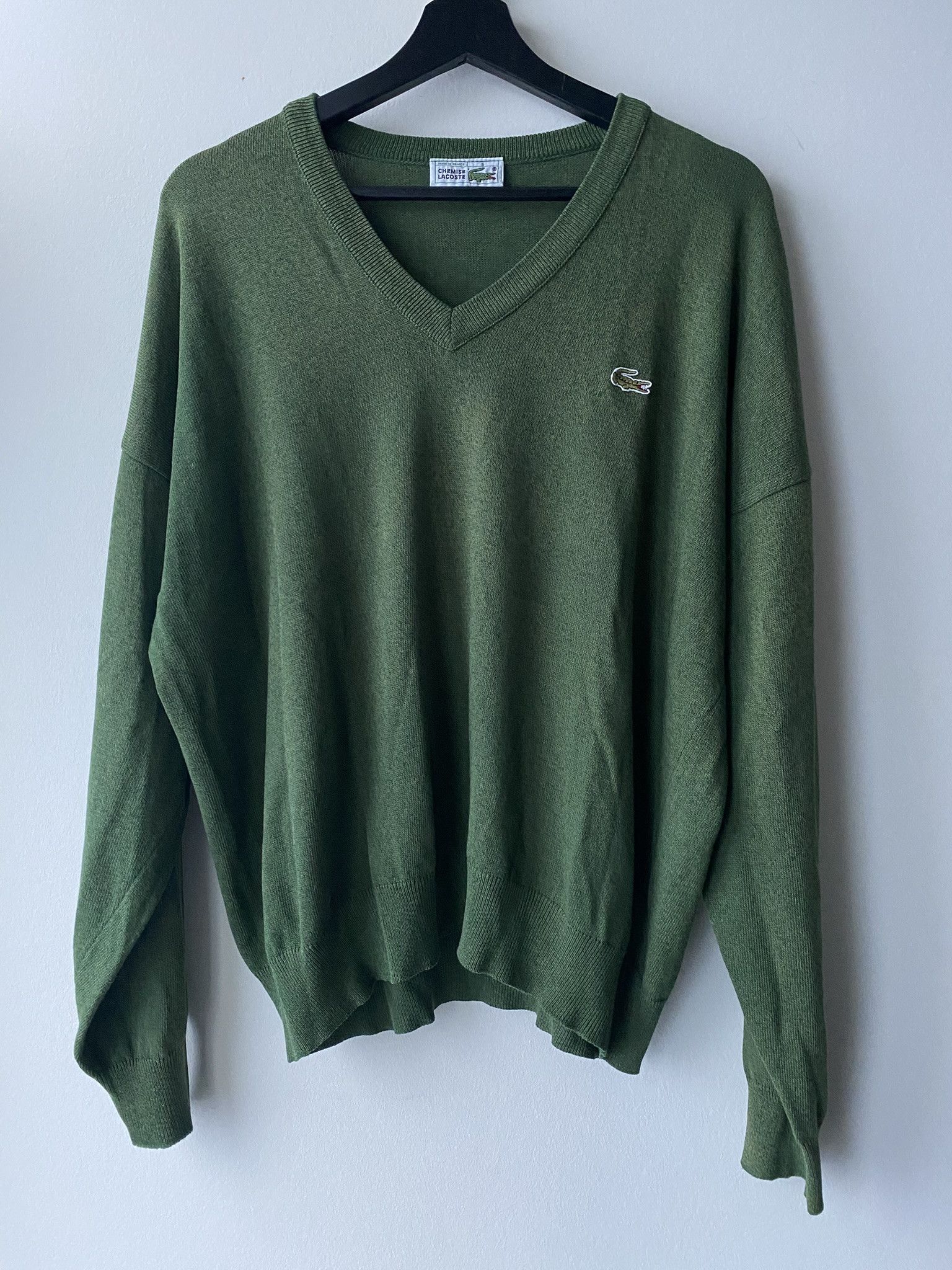 Lacoste Made in France - Sunfade V-Neck Size US L / EU 52-54 / 3 - 1 Thumbnail
