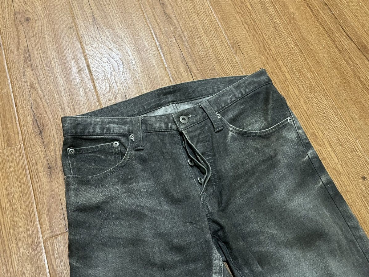 Tornado Mart Vintage 90s Tornado Mart Waxed Jeans Size US 31 - 2 Thumbnail