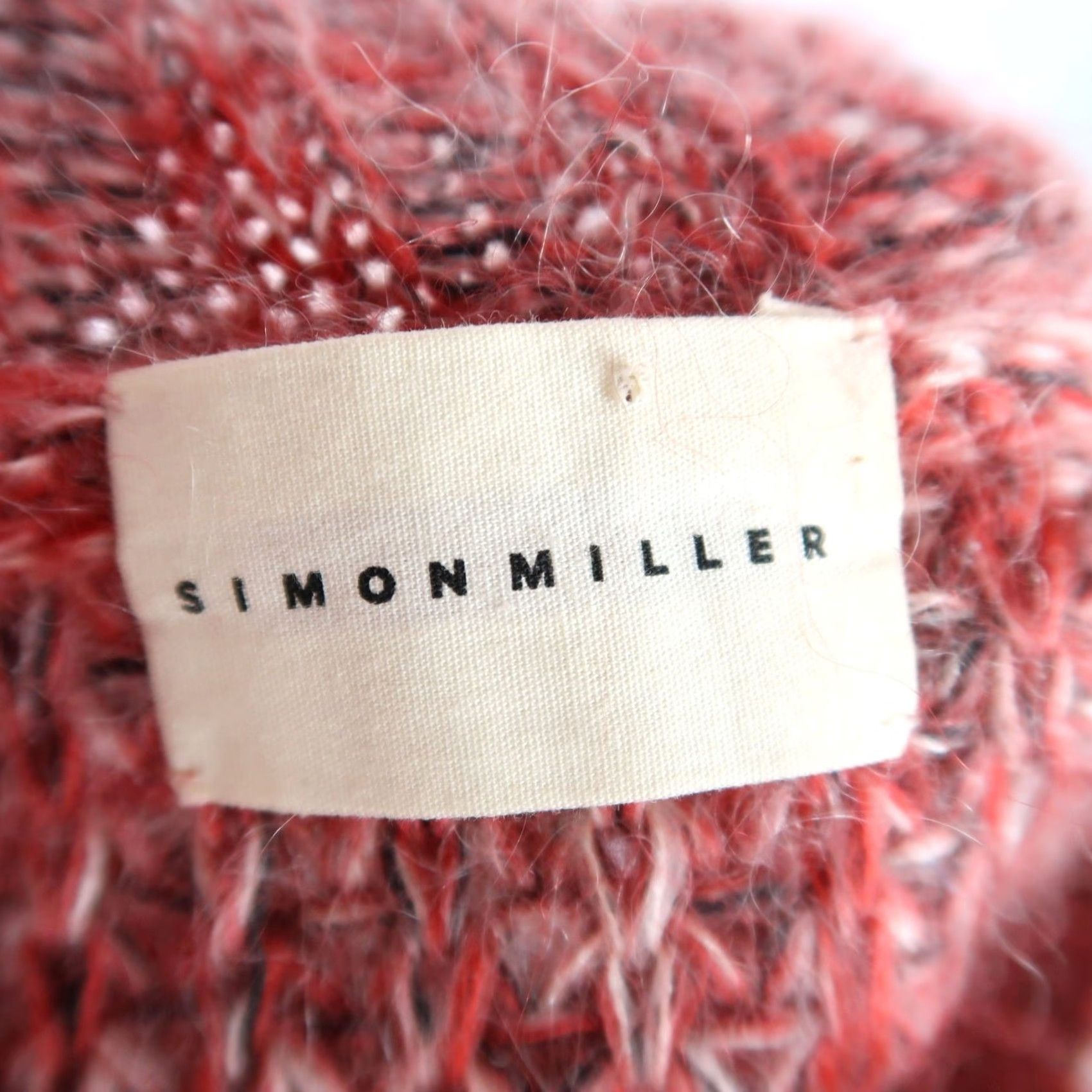 Simon Miller Simon Miller Red and Indigo Fuzzy Mohair Knit Pullover Sweater Mens Small Size US S / EU 44-46 / 1 - 5 Thumbnail