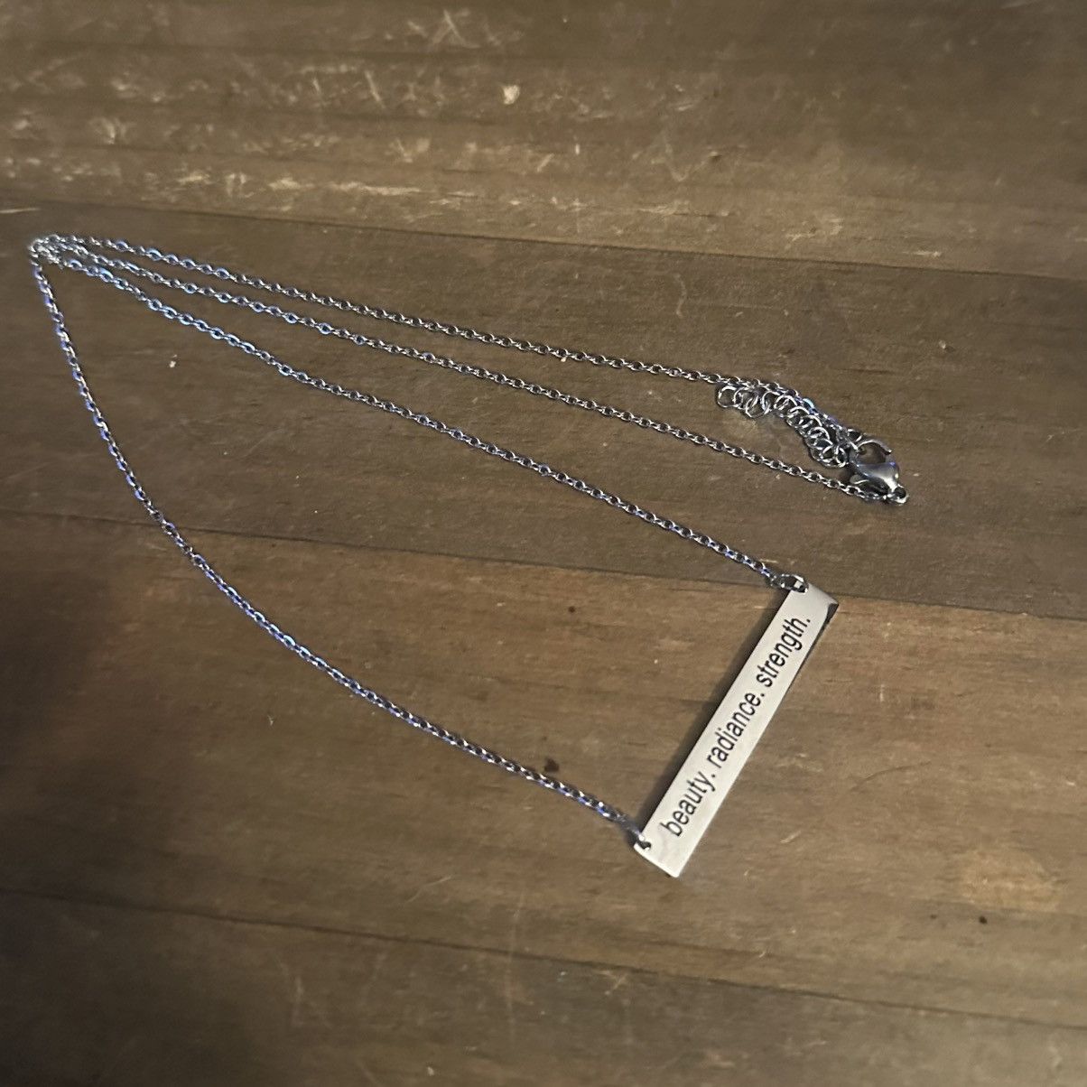 Other Stainless Steel Beauty Radiance Strength bar necklace Size ONE SIZE - 2 Thumbnail