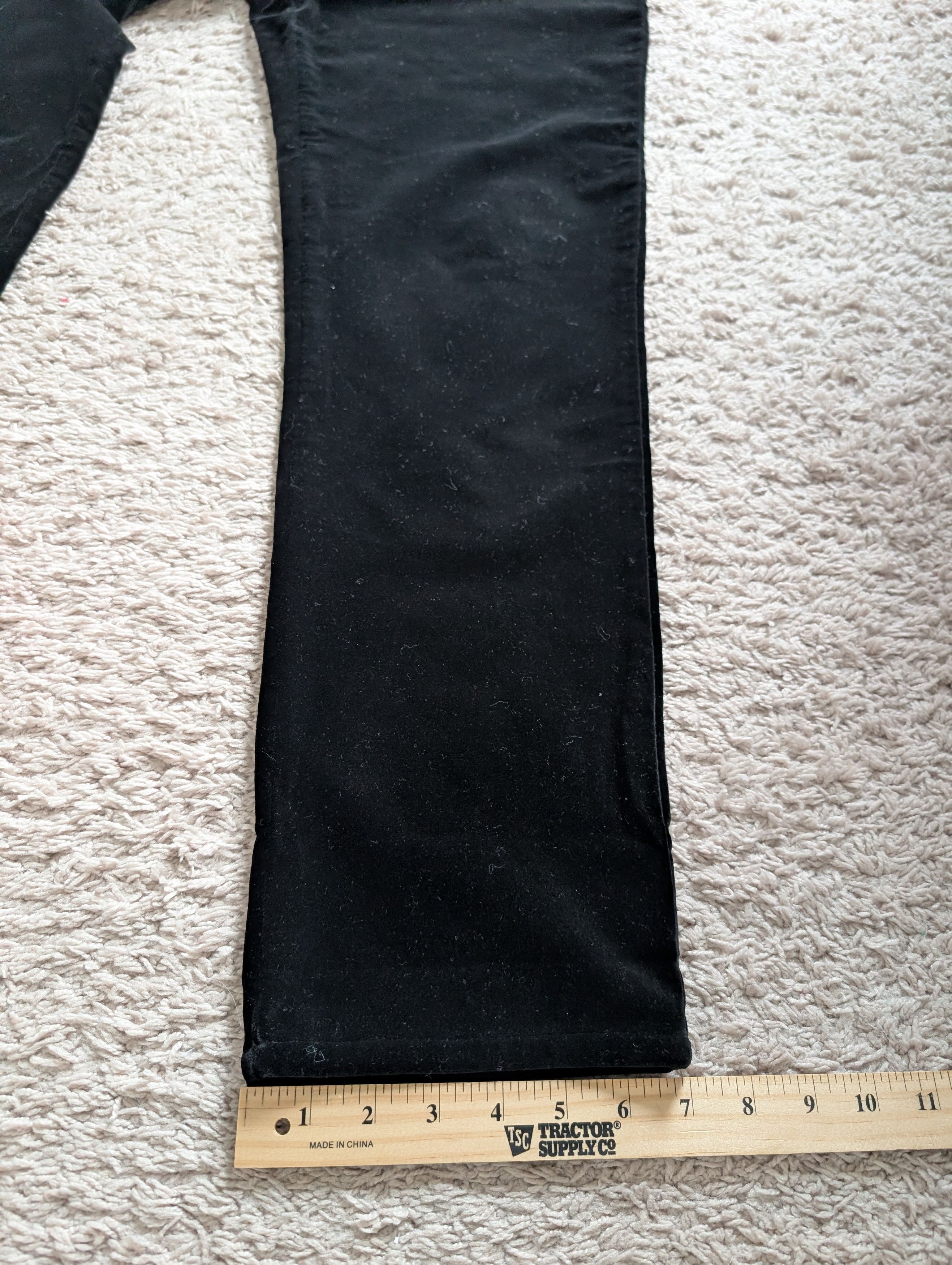 St. John St. John Sport Marie Gray Velvet Straight Leg Pants Size 30" / US 8 / IT 44 - 11 Thumbnail