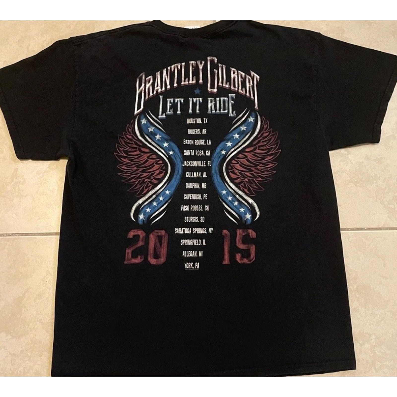 Vintage Vtg Brantley Gilbert Tour Shirt L Concert Rock Grunge 90s Black Mens Size US L / EU 52-54 / 3 - 2 Thumbnail