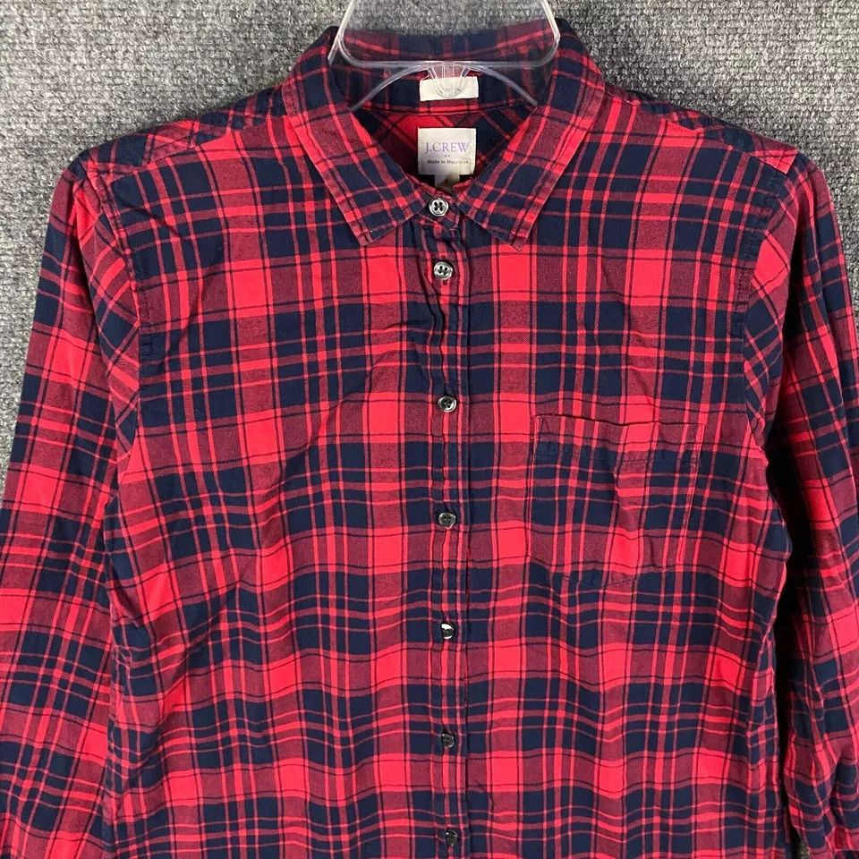 J.Crew J Crew Button Up Top Women's Small Boy Fit Long Sleeve S Size S / US 4 / IT 40 - 2 Thumbnail