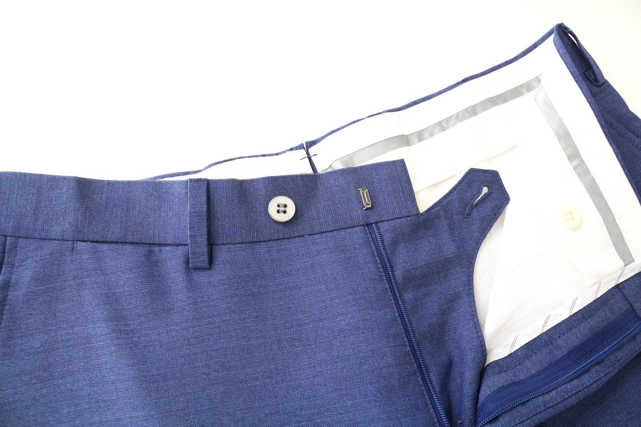 Suitsupply LAZIO UK38R Wool Super 110's Blue 2 Piece Suit 78991 Size 38R - 8 Thumbnail