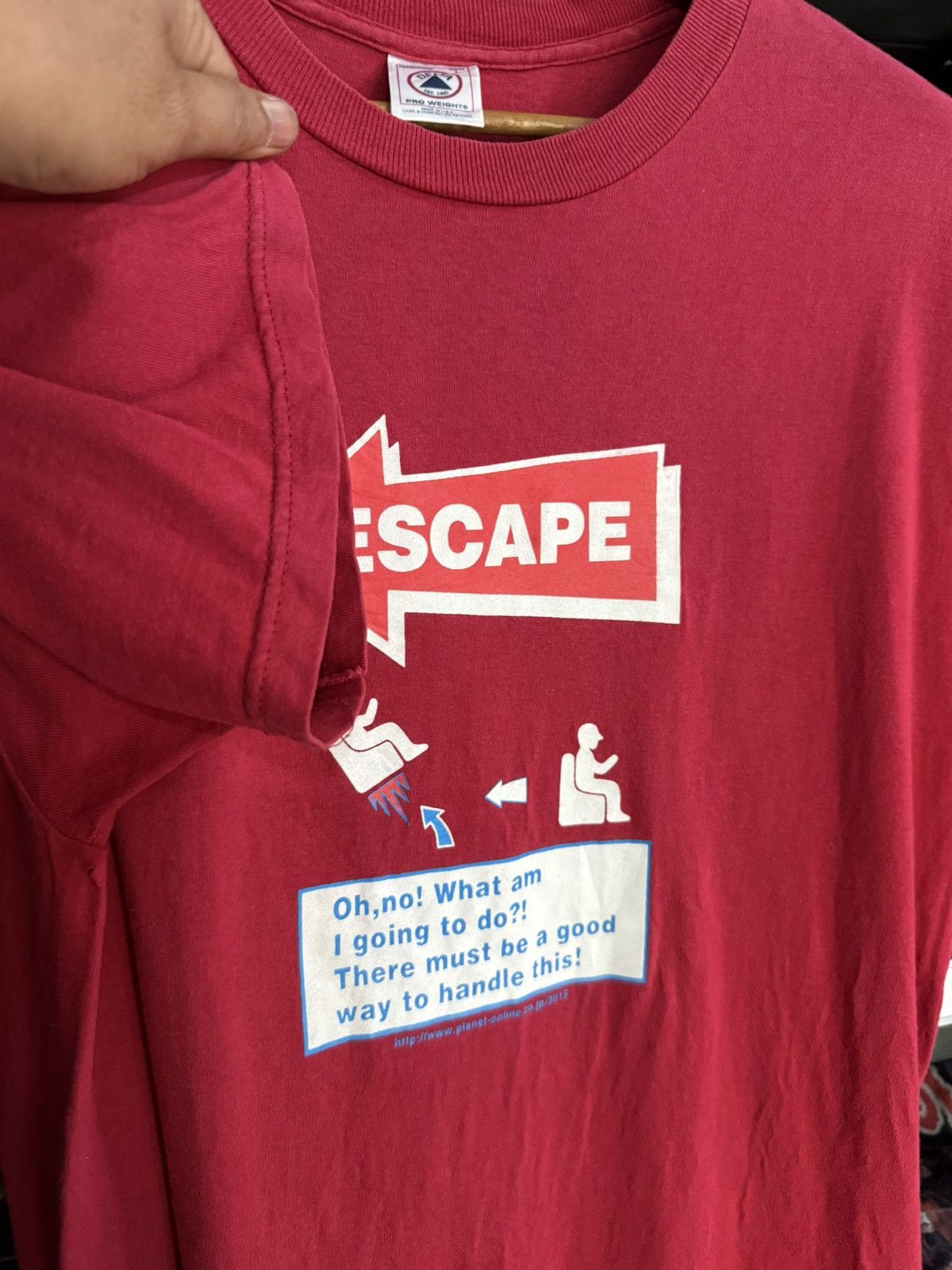 Girl Skateboards Vintage 90s ESCAPE Planet Online Faded Tee Size US L / EU 52-54 / 3 - 7 Thumbnail