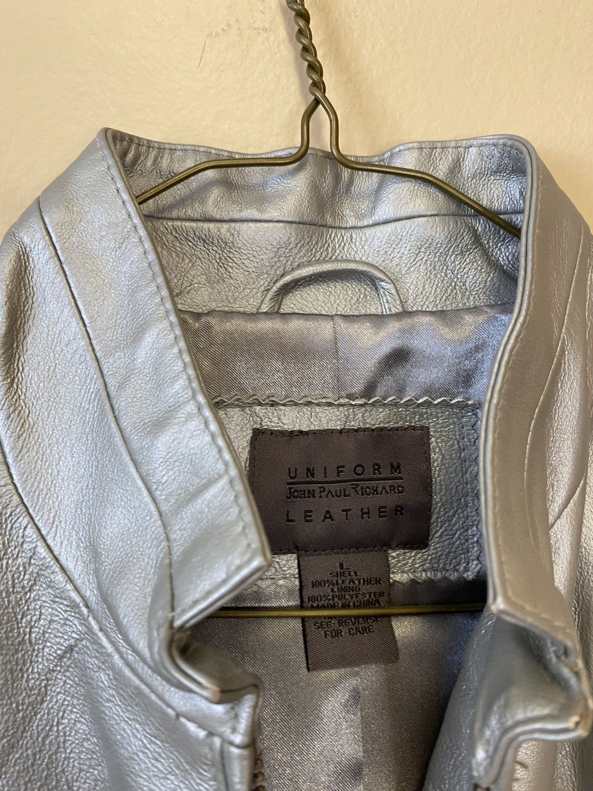 Other John Paul Richard Silver Moto Jacket Size L / US 10 / IT 46 - 5 Thumbnail