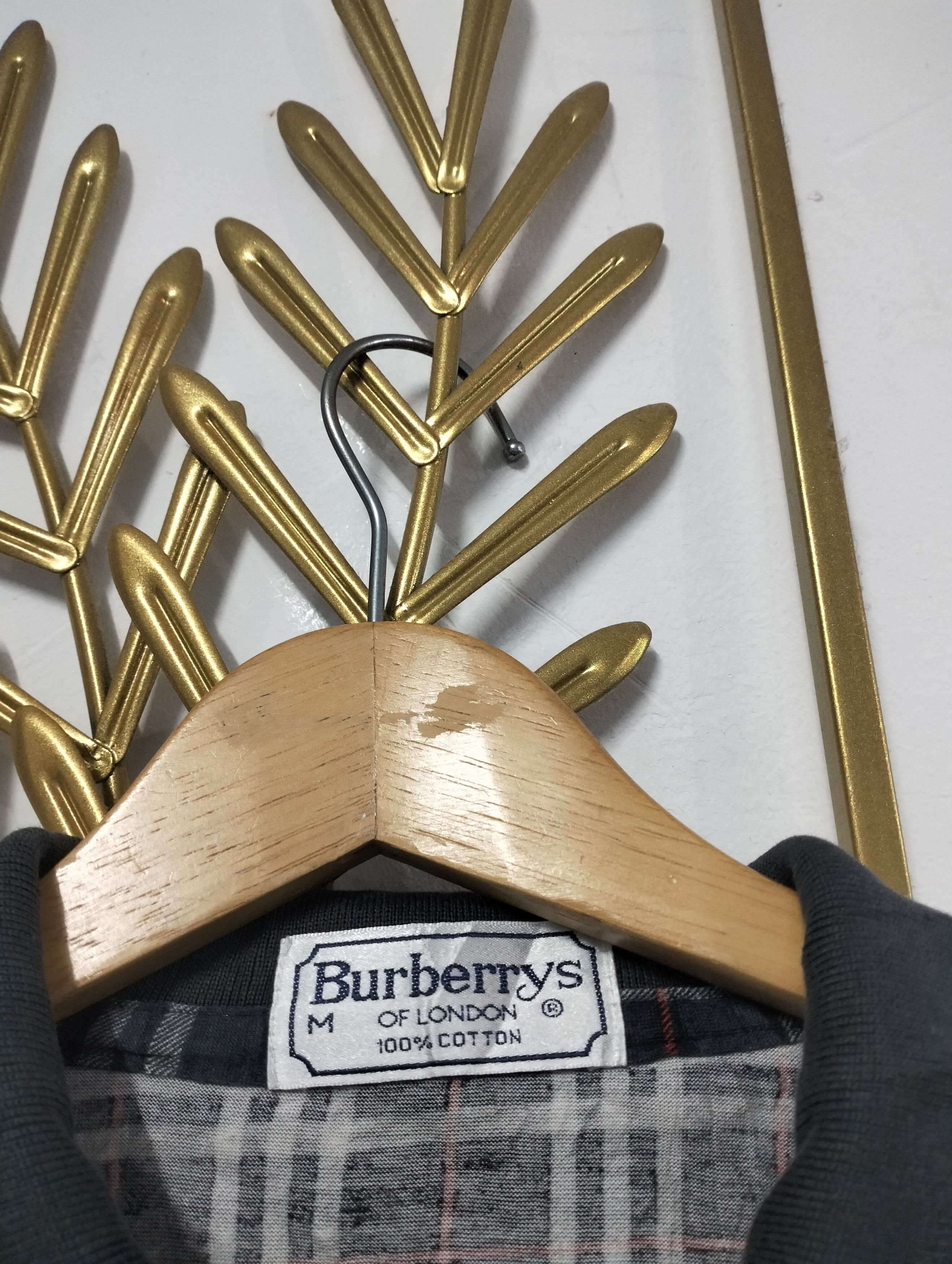 Burberry × Vintage Vintage Burberry Nova Check Longsleeve Polo Tshirt Size US M / EU 48-50 / 2 - 4 Thumbnail