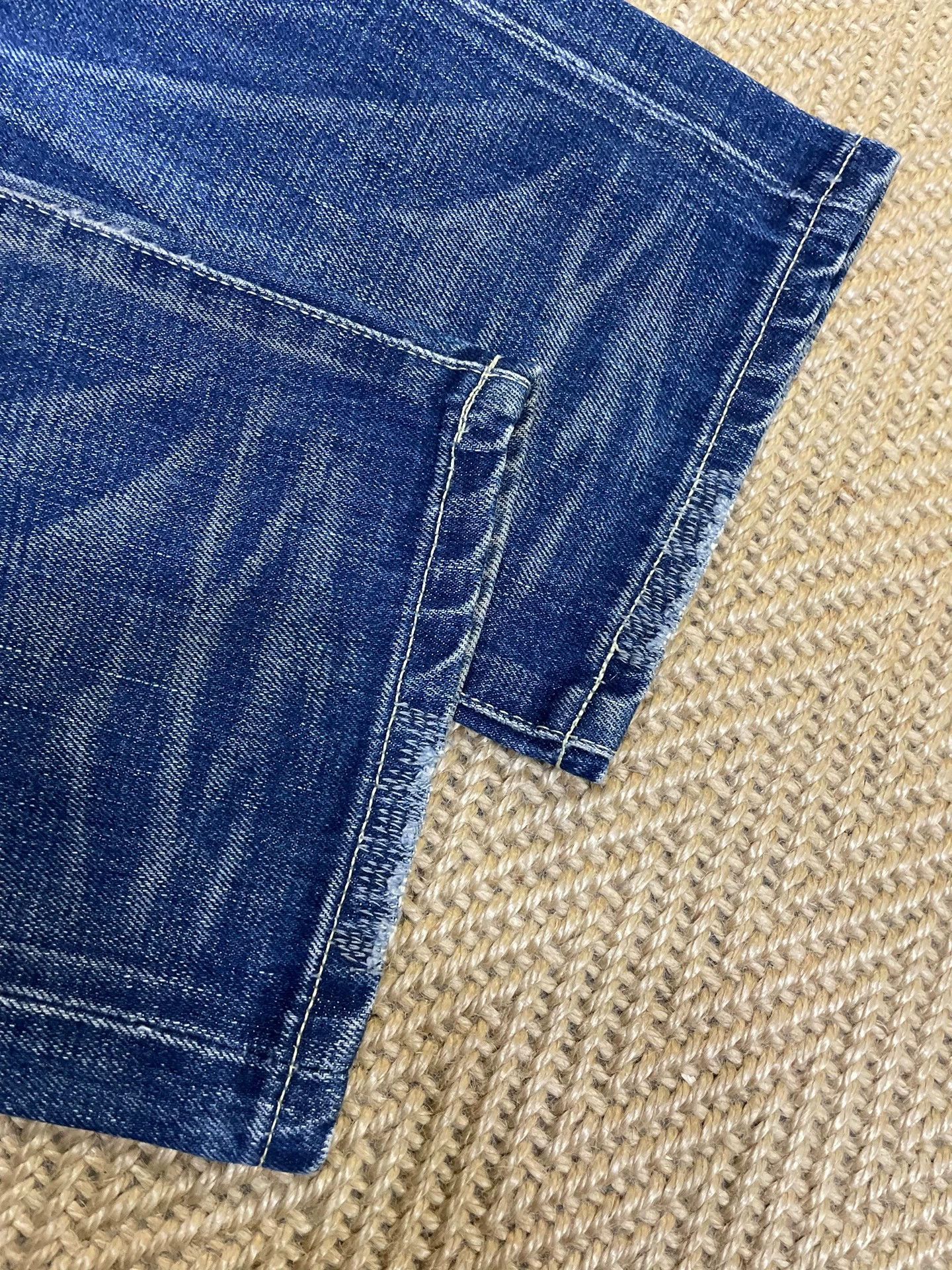 Neighborhood NEIGHBORHOOD 06 KNEEL Distressed Patched Cut Oiled Denim S Size US 29 - 7 Thumbnail