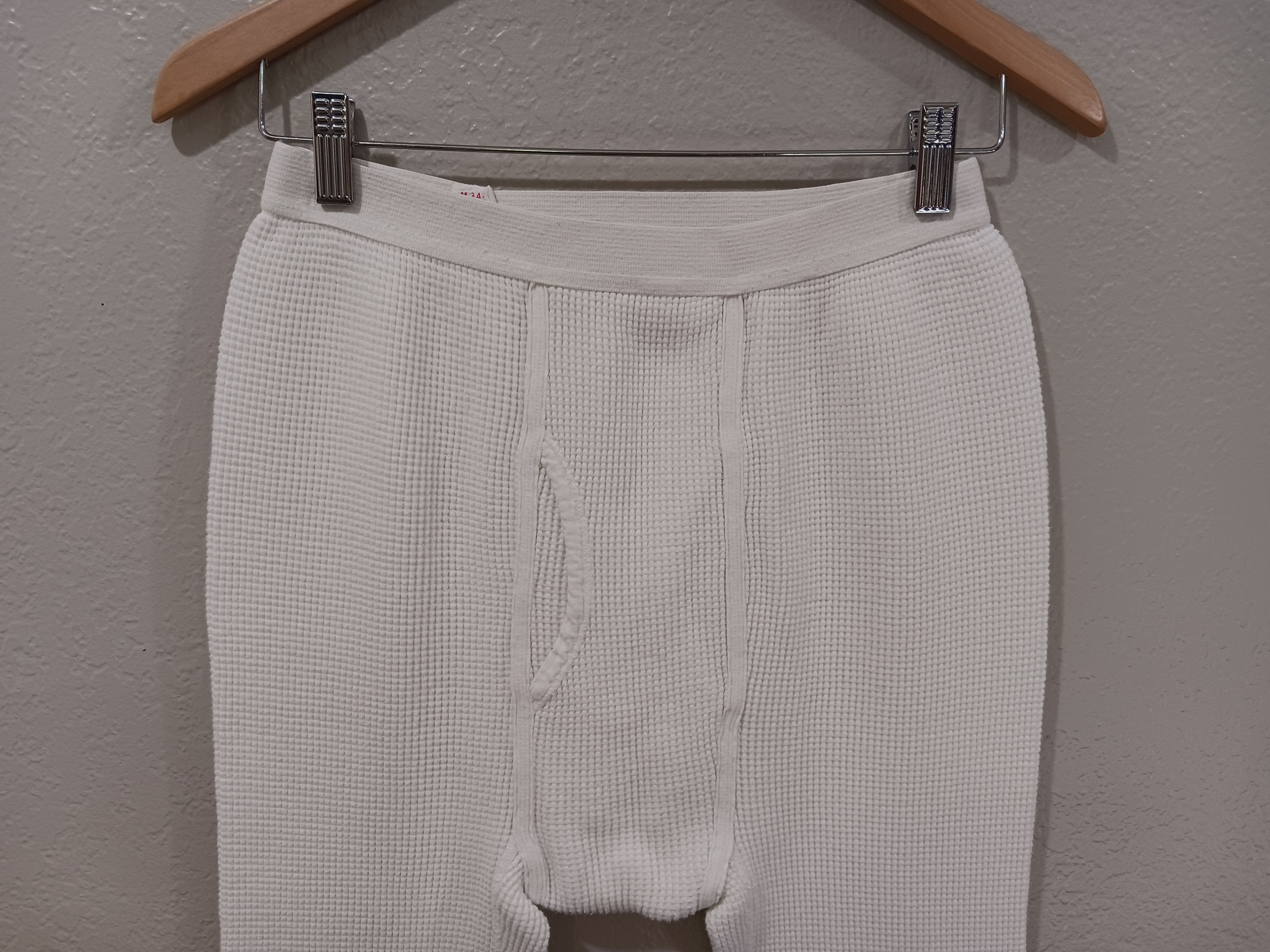 Vintage Arctex Vintage 1960s Waffle Knit Thermal Long John Pants Size US 34 / EU 50 - 4 Thumbnail