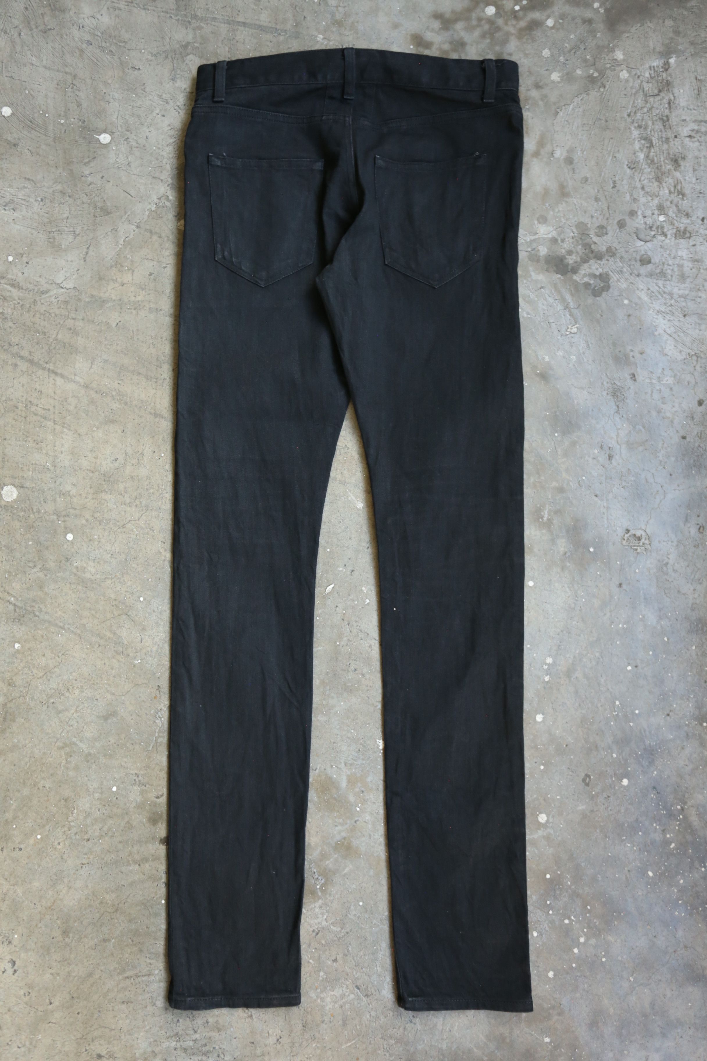 Saint Laurent Paris SLP - Hedi Slimane - F/W 13 - D02 Light Waxed Denim Jean Size US 30 / EU 46 - 3 Thumbnail